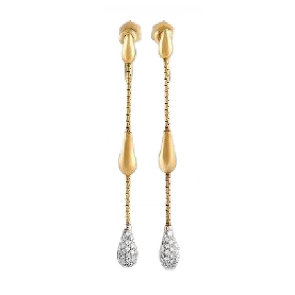 H. Stern gold teardrop earrings, never worn, in the box with tags